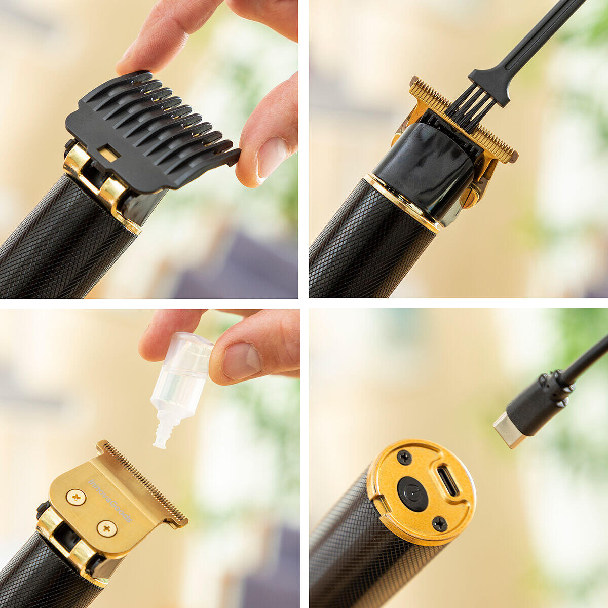 Cortapelos Profesional Recargable con Accesorios Triher